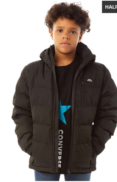 Trespass junior figo padded hooded jacket £19.99 + £4.99 delivery at MandM Direct