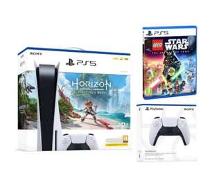 PlayStation 5 Console Horizon Forbidden West + LEGO Star Wars : Skywalker Saga + White DualSense - £589.85 delivered @ ShopTo