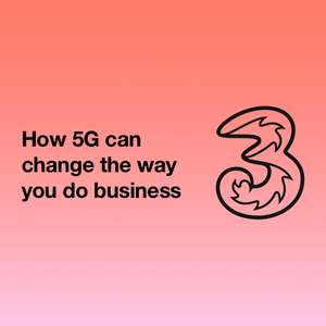 THREE Unlimited Data Voice Business Sim Plan 24 months contract £12.50 Online Exclusive
