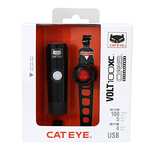 CatEye Volt 100 XC/Orb Rechargeable Light Set For Bicycle, Black