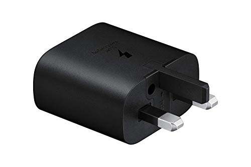 Samsung Galaxy Official 25W Travel Adapter, Super-Fast Charging (UK Plug without USB Type-C Cable), Black