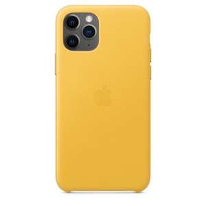Apple Official iPhone 11 Pro Leather Case - Juicy Lemon £8.99 @ My Memory
