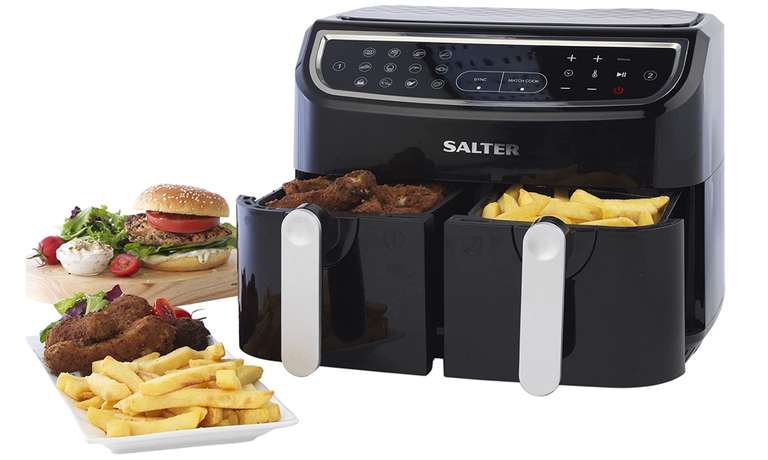 Salter EK4548 Dual Cook Pro Air Fryer Black £127.49 Dispatches from Sold by Beldray Amazon