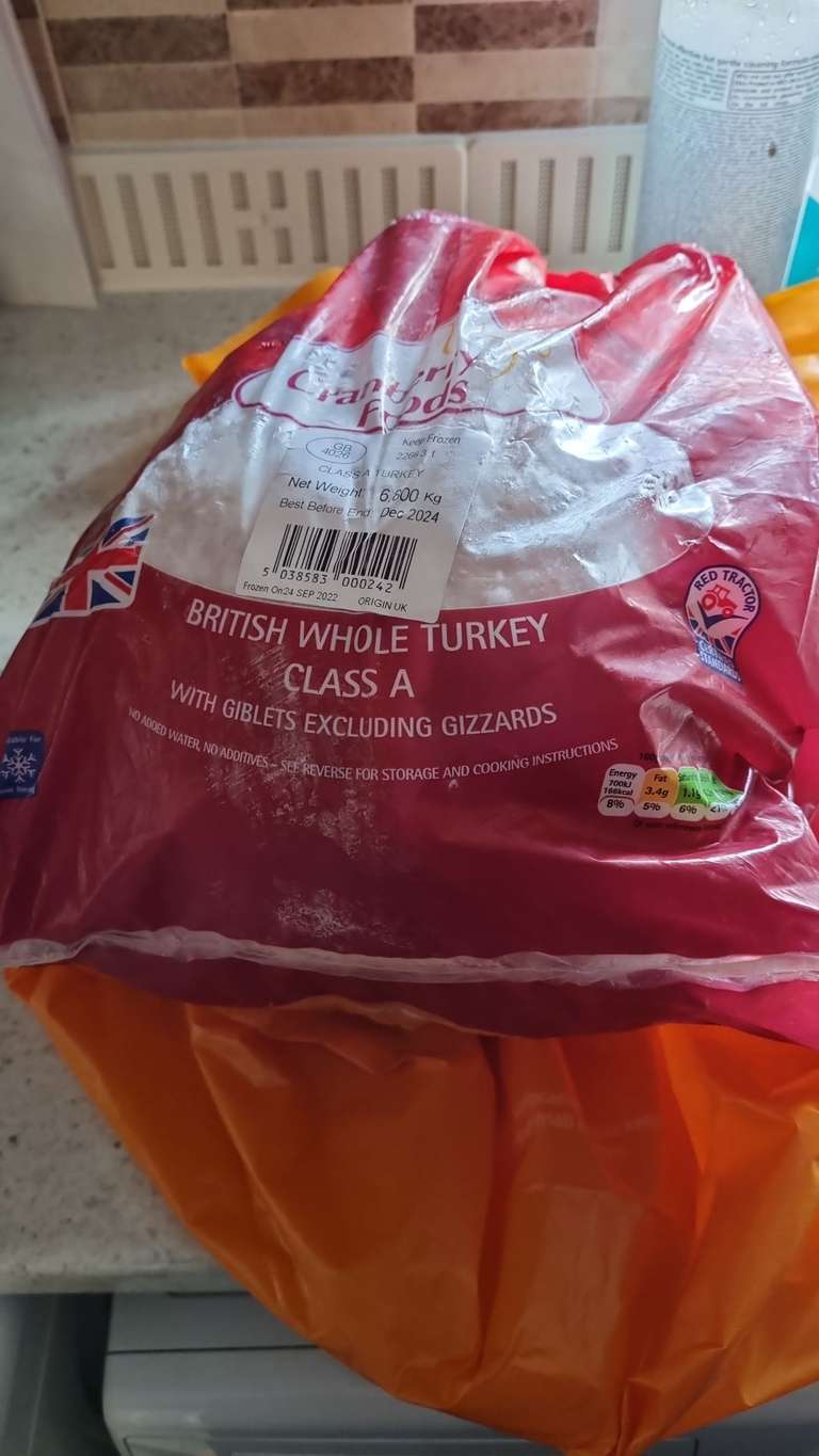 Cranberry Foods Large 6.6-6.99kg frozen Turkey 50p @ Sainsbury's Wakefield