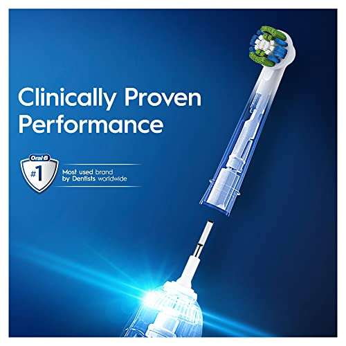 Oral-B Precision Clean Electric Toothbrush Head with CleanMaximiser Technology, Excess Plaque Remover, Pack of 12, White - £18.93 S&S
