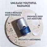 NIVEA MEN Anti-Age Hyaluron SPF15 Moisturising Cream (50ml), Anti-Wrinkle with Hyaluronic Acid and Pro-Retinol | S&S £5.85 & £5.52