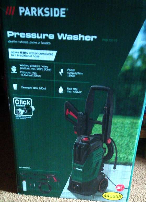 Parkside Pressure Washer up to 134bar (Wishaw)
