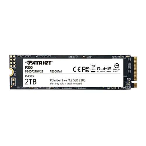Patriot Memory P300 M.2 PCIe Gen 3x4 2TB Low-Power Consumption SSD - Sold By Patriot Memory UK FBA