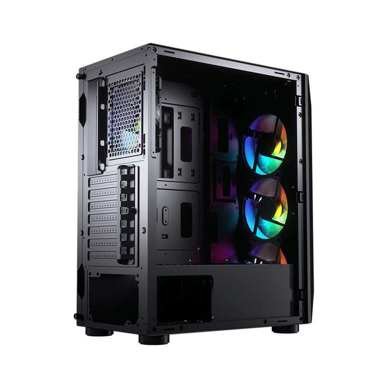 Cougar Gaming MX410 MESH-G RGB ATX Black Gaming Case – Stormforce Version