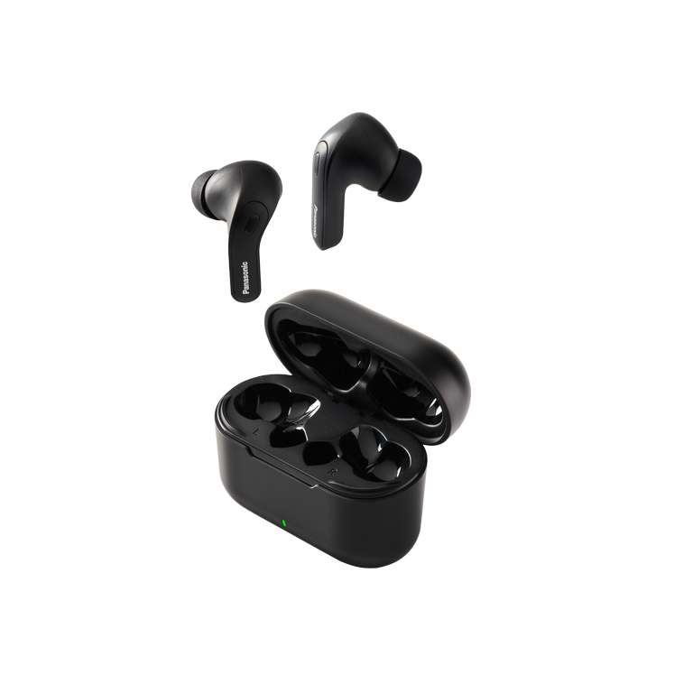Panasonic Digital Wireless Stereo Earphones with Hybrid Noise Cancelling (RZ-B310WDE-K) With Code
