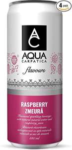 AQUA Carpatica Sparkling Flavours Raspberry 4 x 330ml - £1 / 95p Subscribe & Save @ Amazon