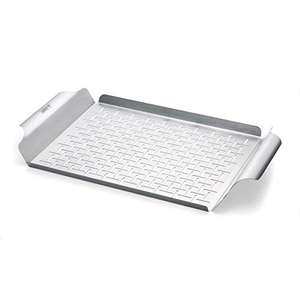 Weber 6435 Stainless Steel BBQ Grill Pan, Silver ‎44.2 x 30 x 3.7 cm