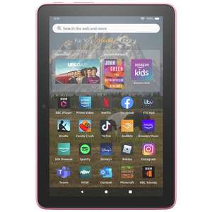 Amazon Fire HD 8 8 Inch 32GB Wi-Fi Tablet - Black/Blue/Pink - Free C&C