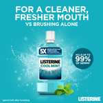 1 litre Listerine Essentials Cool Mint Mouthwash - £2.70 / £2.52 S&S + Voucher