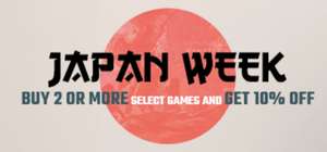 Japan Week - Buy 2 Or More Select Games & Save 10%