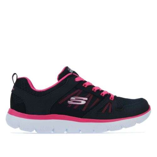 Women's Skechers Summits New World Lace up Cushioned Trainers in Black sizes 3-5 sold by g.t.l_outlet