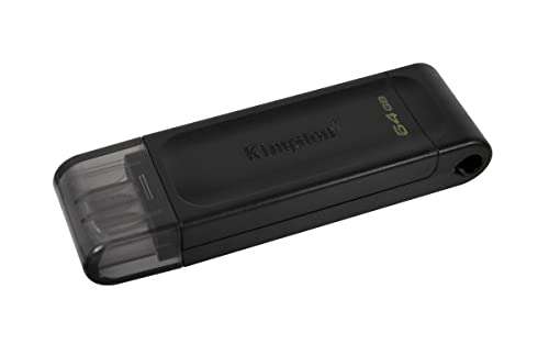 Kingston DataTraveler 70 - DT70/64GB USB-C Flash Drive Black - £4.86 @ Amazon