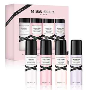 So.? Miss So...? Mini Galore Womens Perfume Mist Gift Set 4X50Ml - £4.99 (£4.49/4.24 with max S&S) @ Amazon