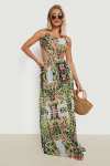 BooHoo Tropical Animal Cut Out Maxi Beach Dress - £6.30 with code sold and delivered by Boohoo @ Debenhams