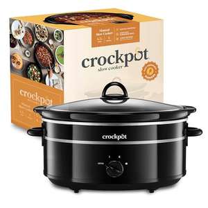 Crock-Pot SCV655B Slow Cooker, Aluminium, 300 W, 6.5 liters, Black