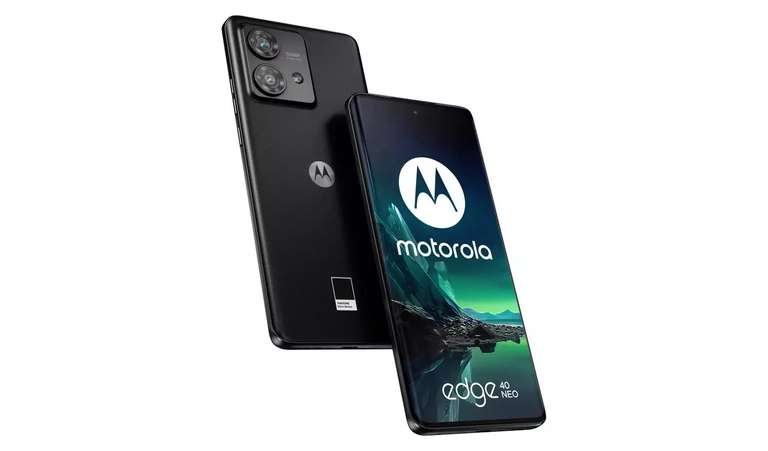 Motorola Edge 40 Neo 5G 256GB Mobile Phone + VOXI 100GB 30 Day Pay As You Go SIM Card – 1st included - Free Collection