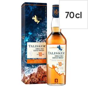 Talisker 10Yr Old Malt Whisky 70Cl Bottle with/Clubcard £30 @ Tesco
