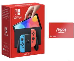 Nintendo Switch OLED Console & 20 GBP Argos Gift Card Bundle £309.99 Click & Collect @ Argos