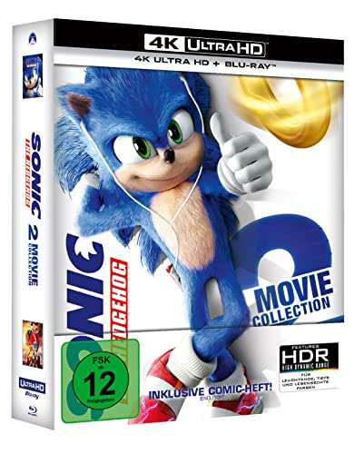 Sonic 4K Blu Ray Steelbook - Two Movie Pack