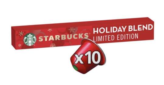 Starbucks Holiday Blend Limited Edition by NESPRESSO Medium Roast Coffee Pods - £2.50 @ asda
