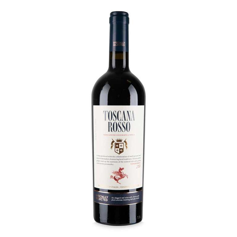 Aldi 'dupe' Specially Selected Toscana Rosso Red Wine 75cl - 90 points from Decanter magazine.