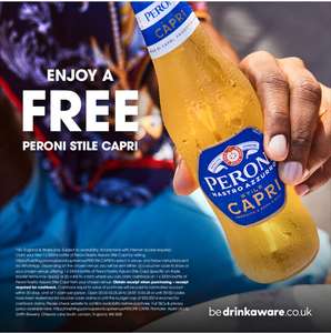 Free Peroni Stile Capri at Participating Pubs via Coupon