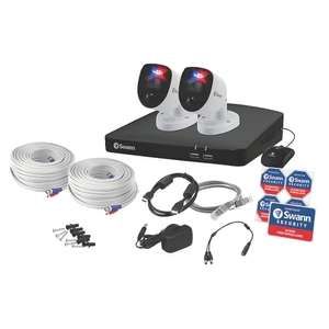Swann 1TB 4-Channel 4K CCTV Kit, SWDVK-456802-RL 2 Indoor & Outdoor Cameras £199.99 / SWDVK-456802-RL 4 camera kit £299.99 @ Screwfix