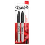 Sharpie Permanent Markers | Fine Point for Bold Details | Black Ink | 2 Marker Pens