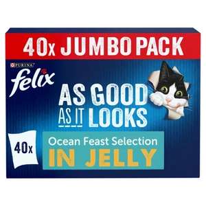 Felix As Good As It Looks - Ocean Feasts 40x100g (+£3 Asda Rewards - effectively £11.95)