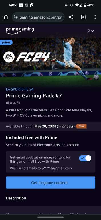 Prime Gaming Pack 7 FC 24