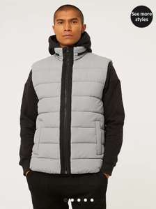 Grey Padded Gilet for £12 + free collection @ George Asda
