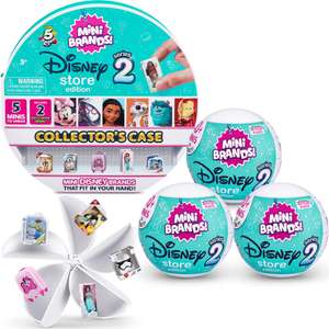 5 Surprise Mini Brands Disney Store Series 2 Mystery Capsule Collectible Toy - Combo Pack