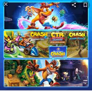 25th Anniversary Crash Bandicoot - CRASHIVERSARY Bundle (5 GAMES + SKINS) XBOX LIVE Key ARGENTINA £29.66 @ Eneba / WorldTrader