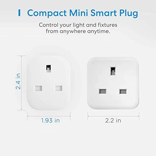 Smart Plug Mini - meross 13A WiFi Plug (2 Pack) - £15.30 at Amazon
