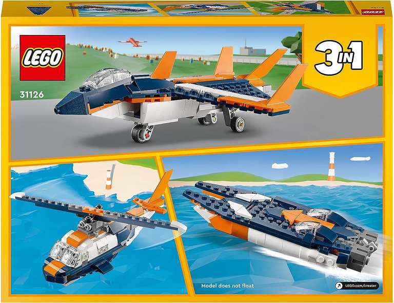 LEGO 31126 Creator 3 In 1 Supersonic Jet