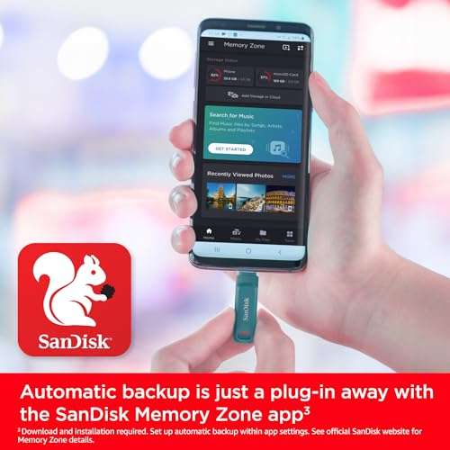 SanDisk 128GB Ultra Dual Drive Go, USB Type reversible USB Type-C & USB Type-A