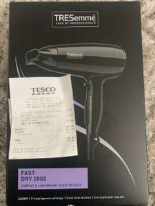 Tresemme fast dry 2000 Hair Dryer model 9142tu in store only £3.50 @ Tesco Plymouth