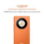 HONOR Magic6 Lite, Sim-Free Mobile Phones, 5G Smartphone, 8GB+256GB, 6,78” Anti-Drop 120Hz Display, 108MP, 5300mAh Battery, Sunrise Orange