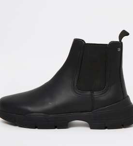 Black Moulded Sole Chelsea Boots, Sizes 6-11, £15 + £1 collection fee (or £4 delivery) @ River Island