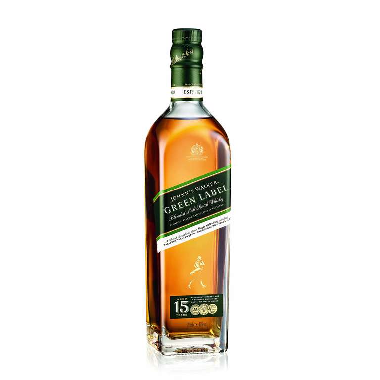 Johnnie Walker Green Label | Blended Scotch Whisky | 43% Vol | 70cl