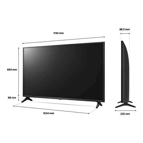 LG 50 Inch 50UQ75006LF Smart 4K UHD HDR LED Freeview TV - £350.55 - Sold by Hughes Electrical / Fulfilled by Amazon