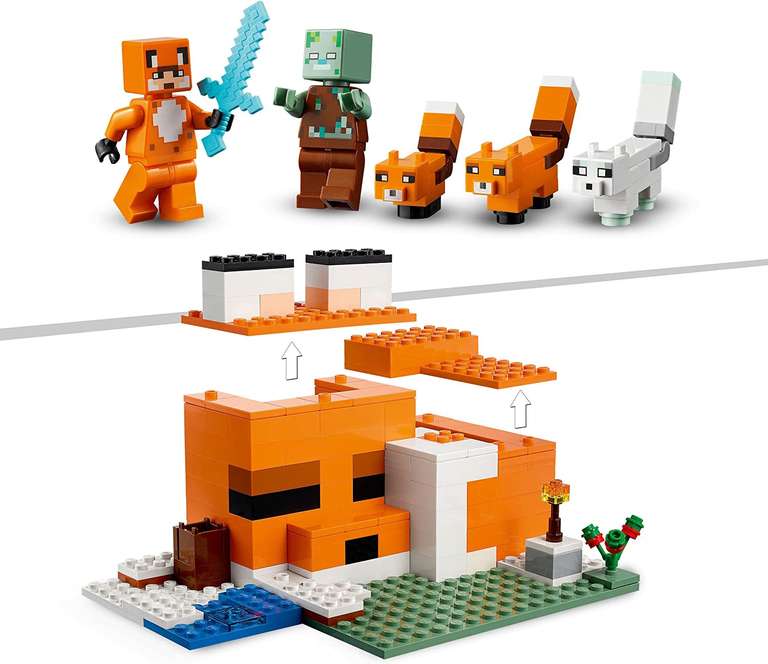 LEGO 21178 Minecraft The Fox Lodge House, Animal Toys £14 at Amazon |  hotukdeals
