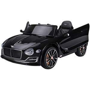 HOMCOM Bentley GT Licensed 12V Kids Electric Ride On Car with Remote Control Two Motors LED Light Music for 3-5 Years Black Sold by MHSTAR