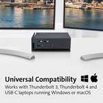 Kensington SD5560T Thunderbolt 3 and USB-C Dual 4K Docking Station Power Delivery Universal Dock for Windows or macOS