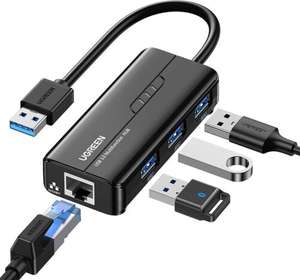 UGREEN 4 in 1 USB Hub to 1Gb Ethernet Adapter with 3 USB 3.0 @ alban-surplus